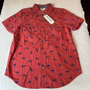 Boys Matilda Jane Clothing With Joanna Gaines Button Up Shirt Size 10Horse Print